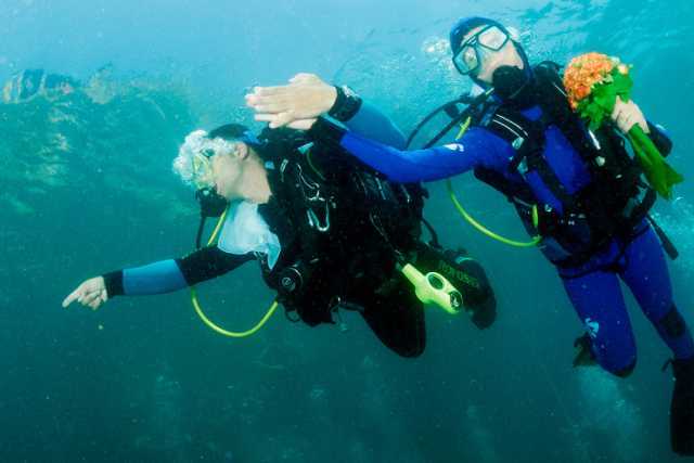 Albatros, l'associazione che fa ''vedere'' il mare ai ciechi: sott'acqua